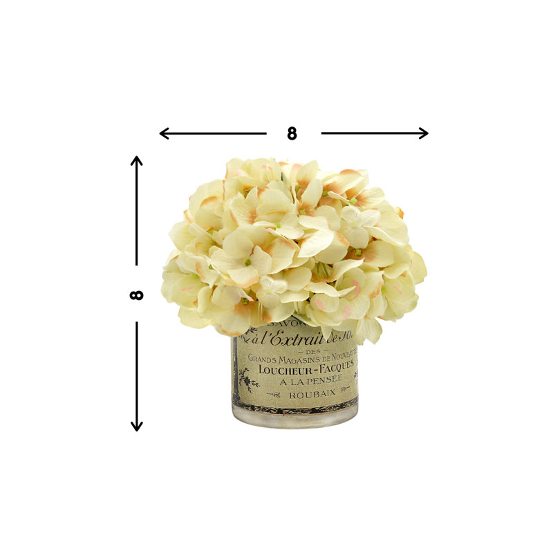 Cream Beige Hydrangea Cluster