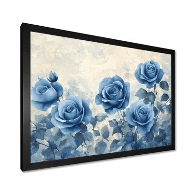 «Blue Velvet Roses Garden Of Loves II», art mural Roses