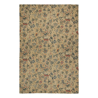 Wool Floral Area Rug