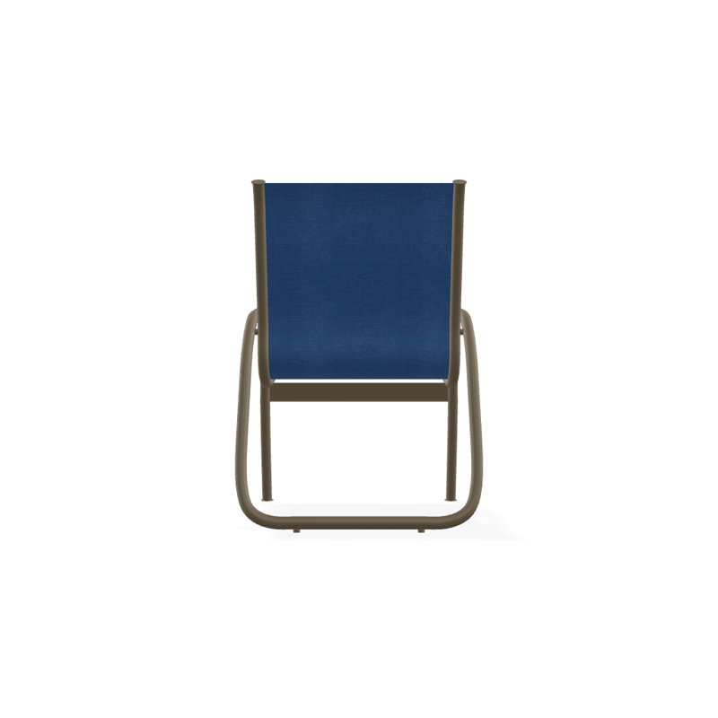 Fauteuil de patio Gardenella, Cobalt 35D Sunbrella®, Bois de plage texturé