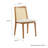 Monarch Wood And Rattan Dining Side Chair-102521194