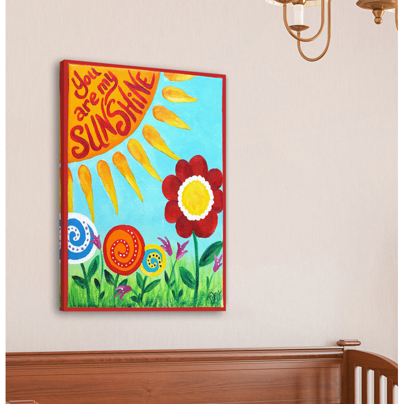 Flora Sunshine Floral by Nicola Joyner - Wrapped Canvas Painting, 76cm H x 51cm W