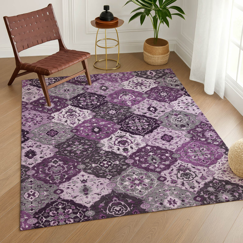 Tapis intérieur / extérieur lavable à la machine Matteson ACN2292, Rectangle 10 pi x 14 pi