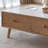 Solid wood granite slab simple coffee table