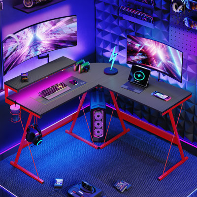 Jurgensen Modular L-Shaped Stainless Steel Computer Desk
