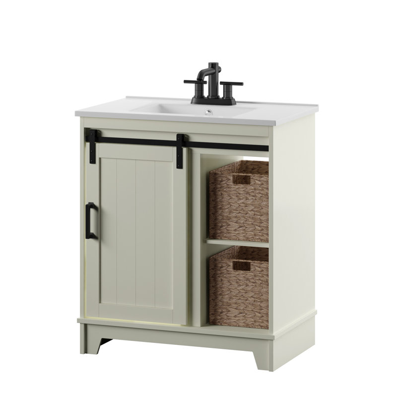 Ensemble de meuble-lavabo simple 30 po Sofia, Blanc