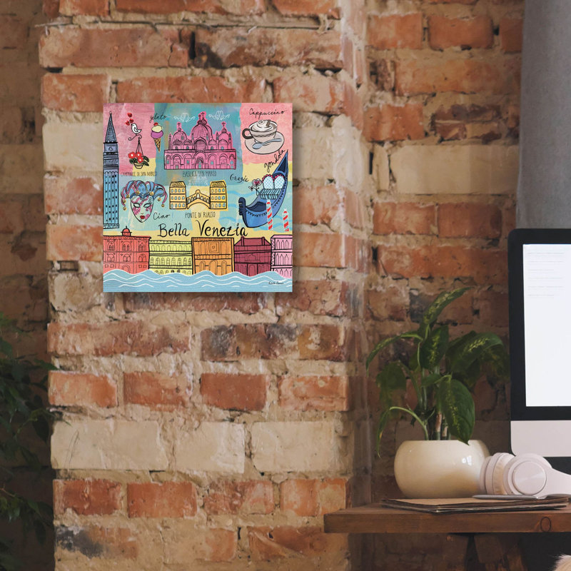  'Global Travel 4' by Farida Zaman Canvas Wall Art, 12" x 12", 12" H x 12" W