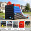 Panier de basketball gonflable 3 x 4 x 3 m avec 4 ballons et souffleur d'air, installation facile pour événements intérieurs et extérieurs, kermesses et jeux de jardin.