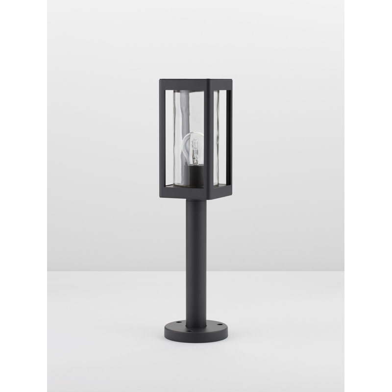 Dark Grey Metal Bollard Light