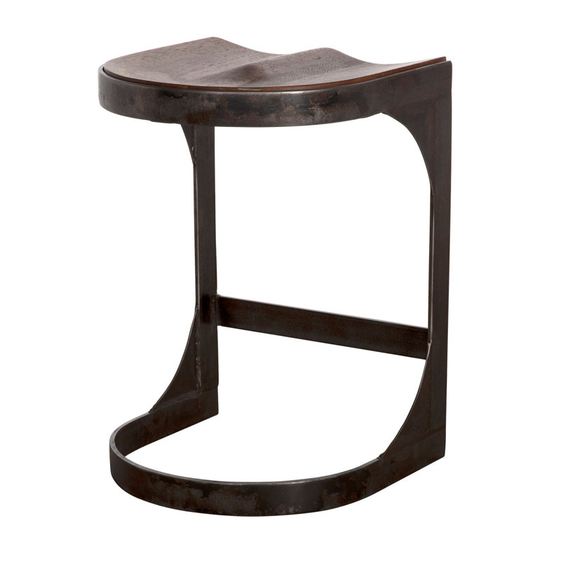 Baxter Counter Stool with Metal Frame, Counter Stool (24" Seat Height)