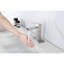 Robinet de lavabo de salle de bain en nickel brossé, robinet de robinet cascade à poignée simple, acier inoxydable haut et durable, empreinte digitale corrosive - finition, éclaboussure silencieuse - qualité de meuble-lavabo fonctionnant à écoulement d'eau-121626857