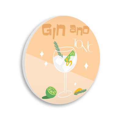 Funky Gin And Tonic Wall Plaque, design by Anna Quach