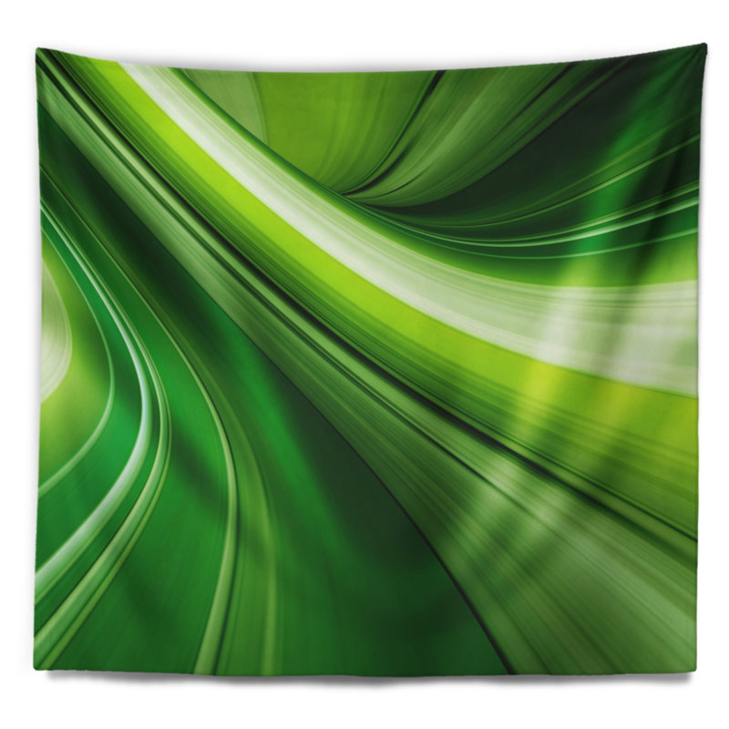 Tapisserie d’arrière-plan abstract abstract green lines, H 50 po x l 60 po