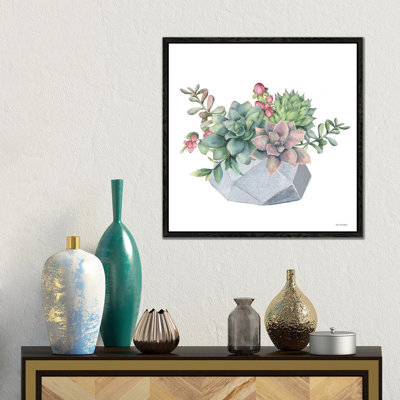 Watercolor Succulents by Seven Trees Design - Gallery-Wrapped Canvas Giclée on Canvas