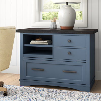 Bankhead 3-Drawer Lateral Filing Cabinet with Power Center