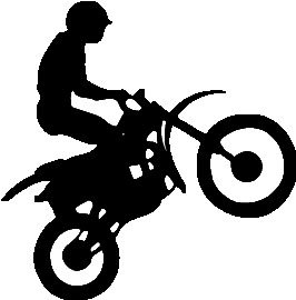Adhésif décoratif moto 8