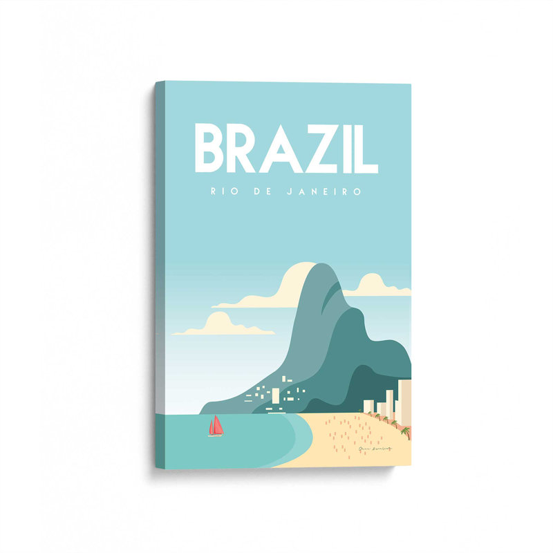 «Vibrant Rio», reproduction sur toile, Toile tendue, H 48 po x l 32 po x P 1,25 po