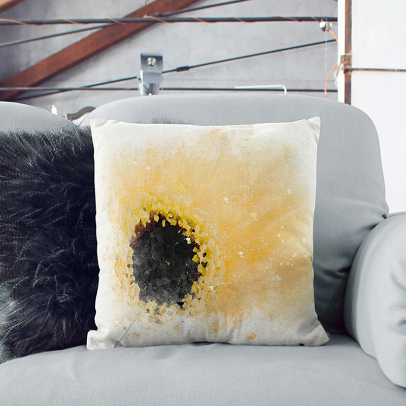 Abstract Square Throw Cushion, 55cm H x 55cm W x 20cm D