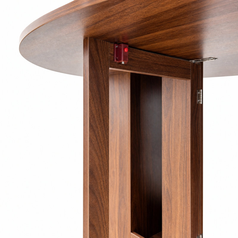 Table de salle à manger ronde pliante à abattants, table convertible gain de place, table pliante multifonctionnelle moderne pour petits espaces, appartements