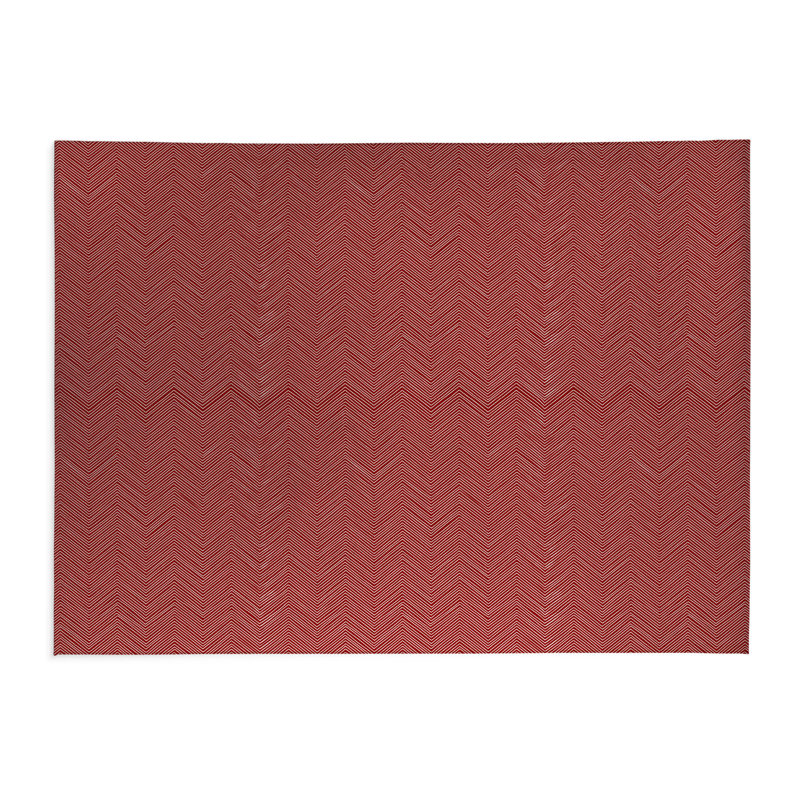 Tapis de cuisine à profil bas Byrdhill, Rectangulaire 2 pi x 3 pi, Rouge canneberge