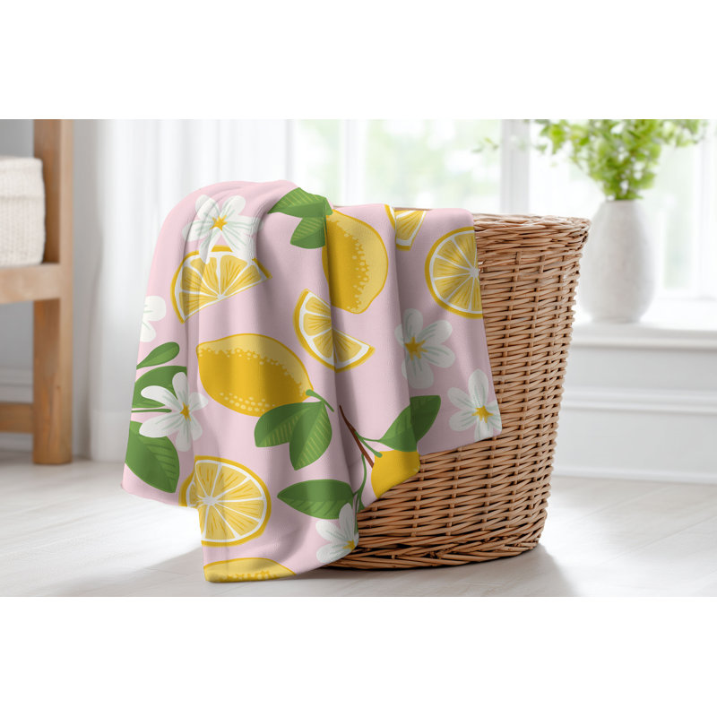 Couverture en velours de polaire Lemmie, L 80 po x l 60 po, Rose