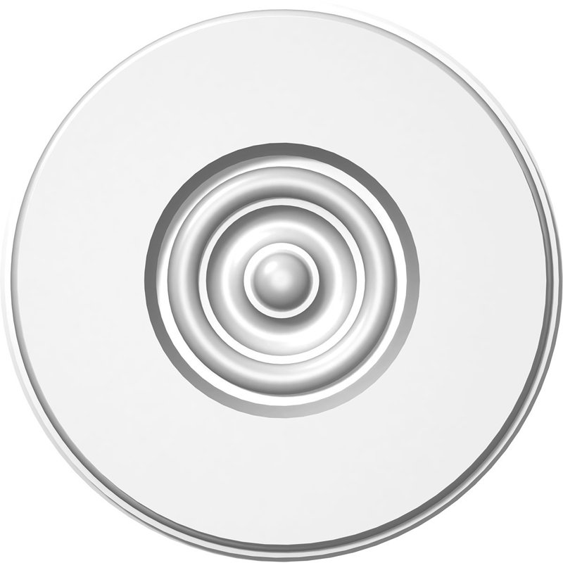 Rosette standard Grayson Bullseye avec bord biseauté, H 7 po x l 7 po x p 0,75 po