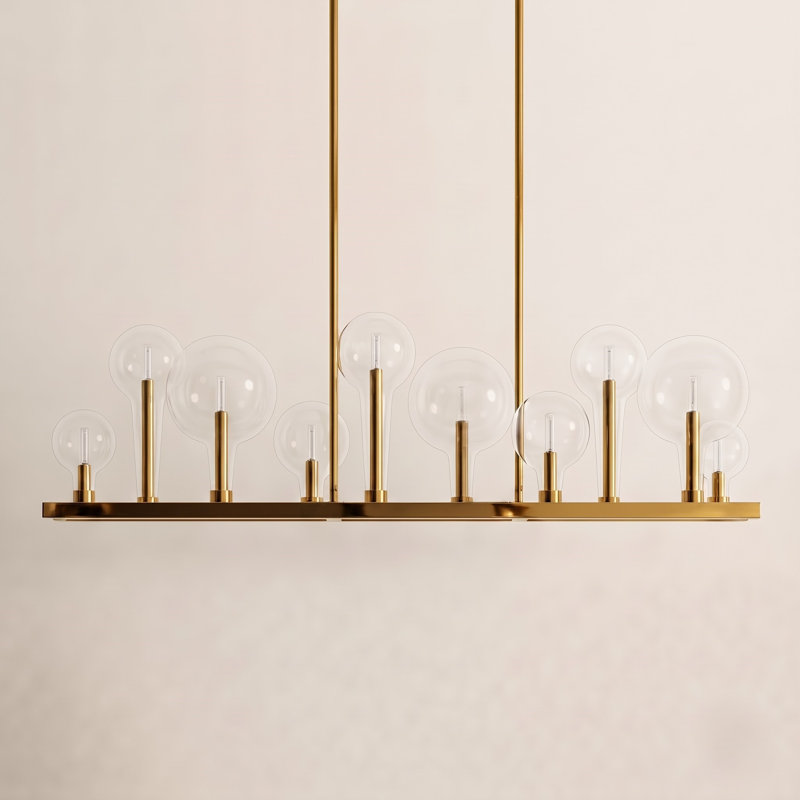 Indira 10 - Light Pendant, Lacquered Brass