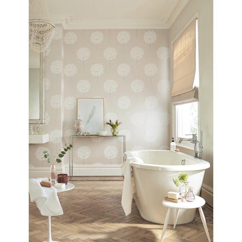 Paloma Amity Wallpaper, Rosegold/Pearl