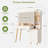 Make up Vanity Desk With LED Lights Mirror and USB Rechargeable, Dressing Makeup Table with 5 Drawers, White