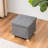 Folding Storage Ottoman With Tray Top And Wooden Legs-1160893017