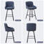 Swivel Counter Stool with Metal Frame-999654551