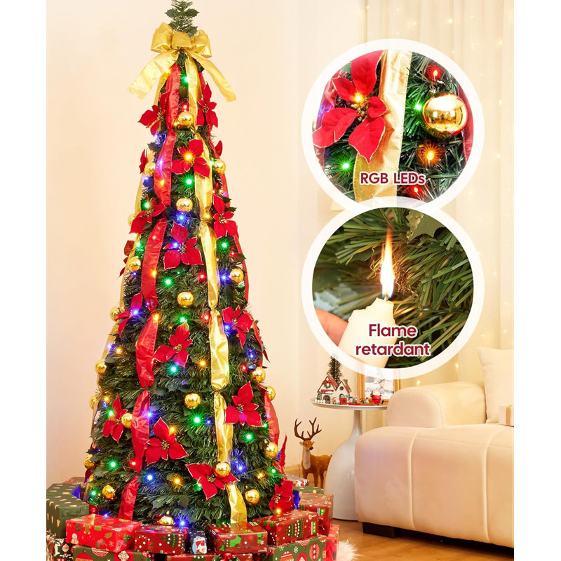 Arbre de Noël décoré, 7.5'