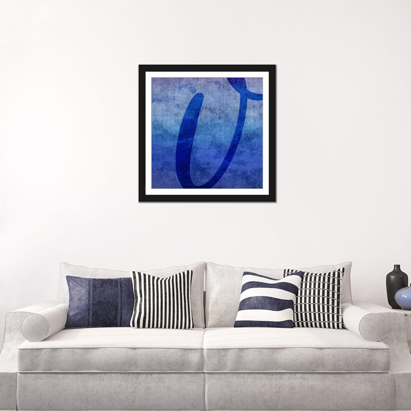 " V-Blue To Purple Stain ", 24" H x 24" W x 1" D, Fine Art Paper