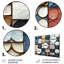 «Abstract Blue and White Rhythms Tiles II», ensemble d'art mural abstrait-107190563-107190564