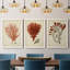 Antique Red Coral IV - Ensemble de 3 peintures sur toile encadrées-1301298120-1301298121