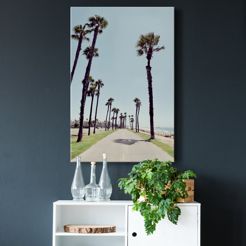 "Path to Huntington Beach", reproduction de photo sur toile tendue, H 20 po x l 16 po x P 1 po