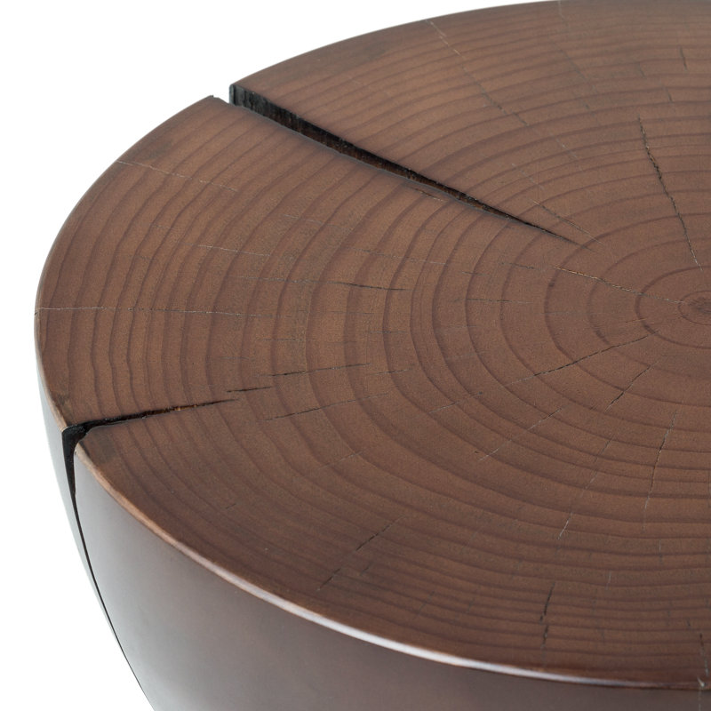 Nickie Solid Wood End Table, Black
