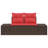 2-Seater Garden Sofa With Storage & Cushions Brown Poly Rattan-1585593723