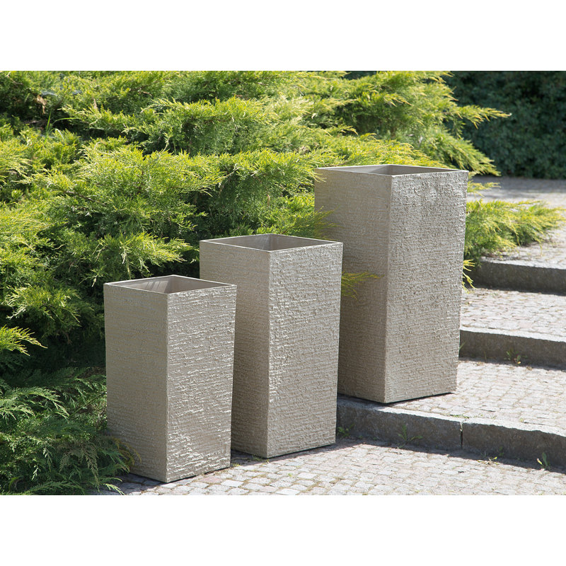 Adelina Pot Planter, 70 cm H x 35 cm W x 35 cm D, Beige