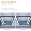 Porte de salle de bain double coulissante, 56 - 60 "x 70", cadre en aluminium, verre trempé de 8 mm, noir mat, imperméable, porte de douche en aluminium à installation simple, quincaillerie noire, salle de bain, méthode rapide-124250221