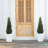 Adcock Faux Cedar Topiary Tree 4FT - UV Resistant Fake Cypress Tree with Big Planter and Decorative Plants-968402524-968402521