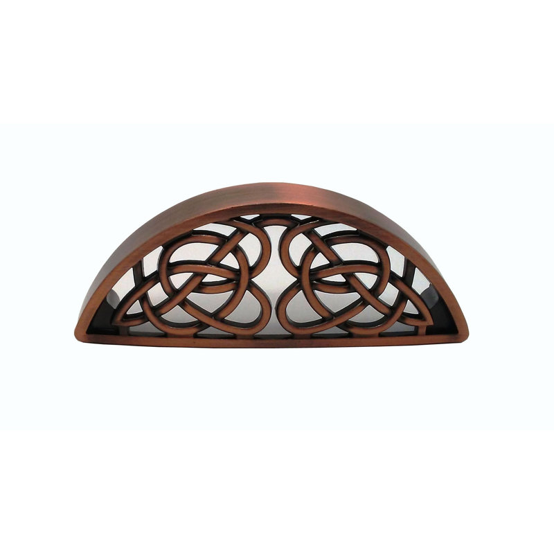 Poignée coquille 3 13/16 po Celtic Style, Cuivre satiné ox