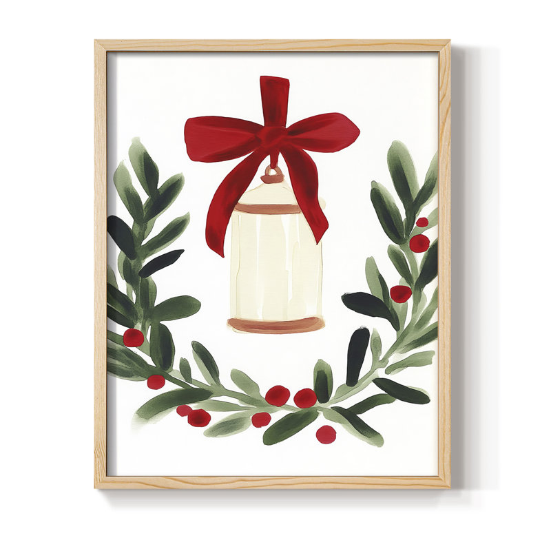 «Christmas Holiday Art», reproduction encadrée CMII, Naturel, H 11 po x l 9 po