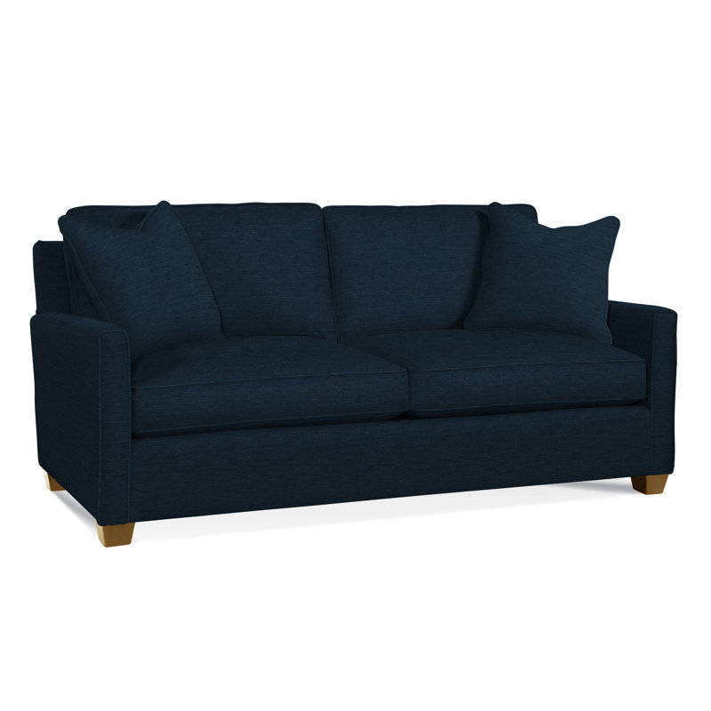 Nicklaus Sofa, Havana, Gel Memory Foam Mattress, White Textured Performance; 0865-91