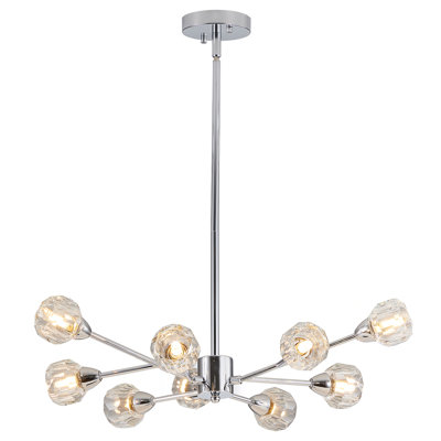Lustre moderne, luminaire suspendu encastré en cristal Luminaire suspendu pour îlot de cuisine