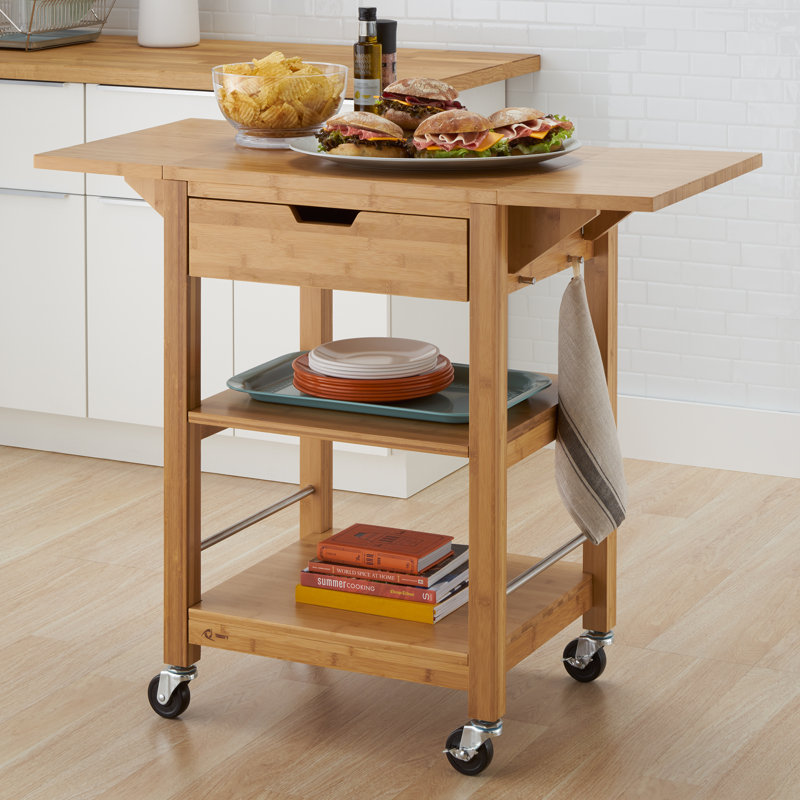 Marilene Solid Wood Kitchen Cart