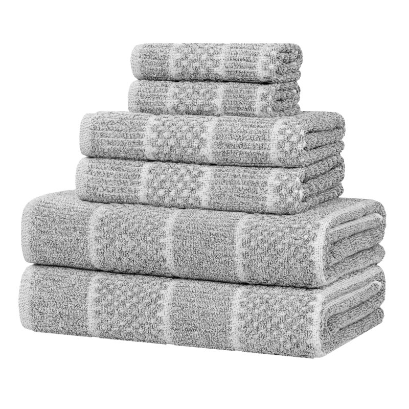Ensemble de serviettes 6 pièces Superior, Gris anthracite