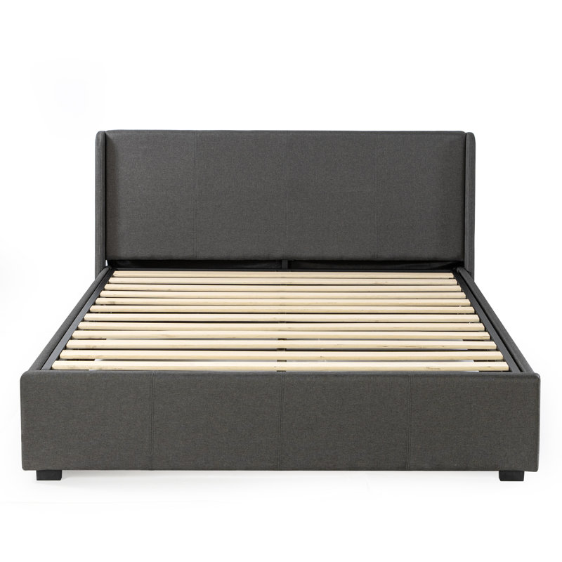 Estella Upholstered Ottoman Bed Frame, Kingsize (5'), Dark Grey