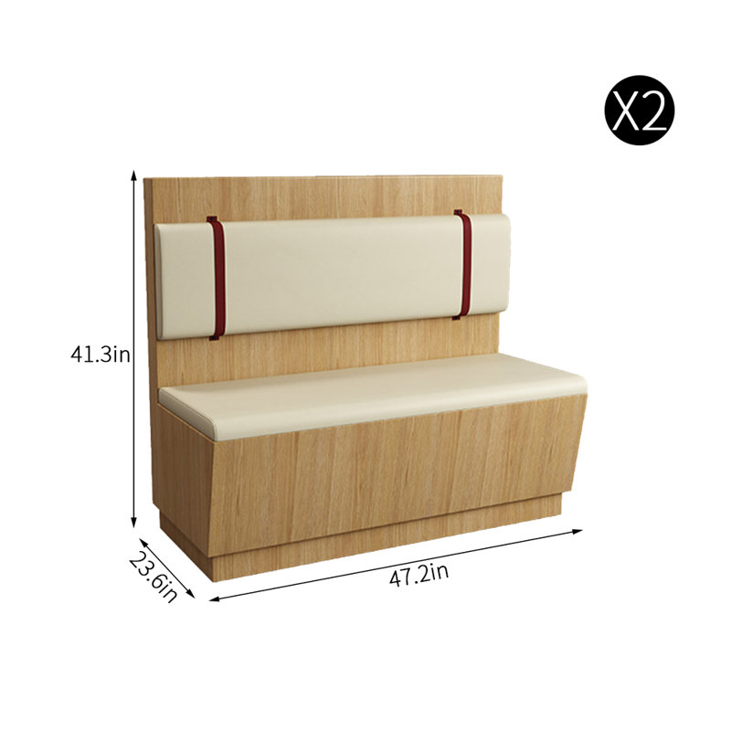 Banc rembourré en similicuir Modern Modern