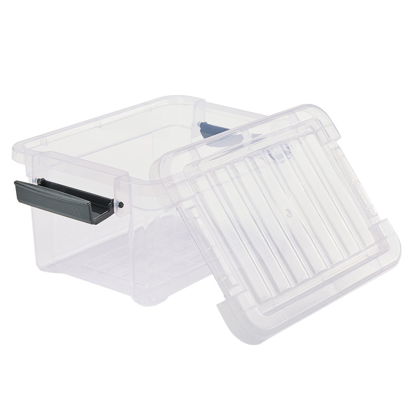  Ensemble de 3 contenants de rangement transparents 1L, 1 L